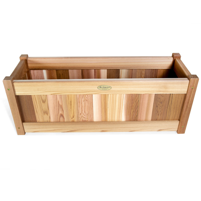 Western Red Cedar Wood Elevated Planter