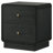 Burton Black 2-drawer Nightstand