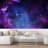Planet In Outer Space Galaxy Peel & Stick Border-93867395
