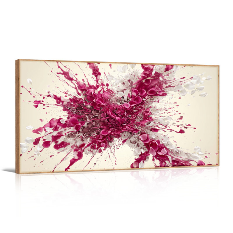 Ensemble de 1 tableau abstrait sur toile, 40“W x 20”H, Natural
