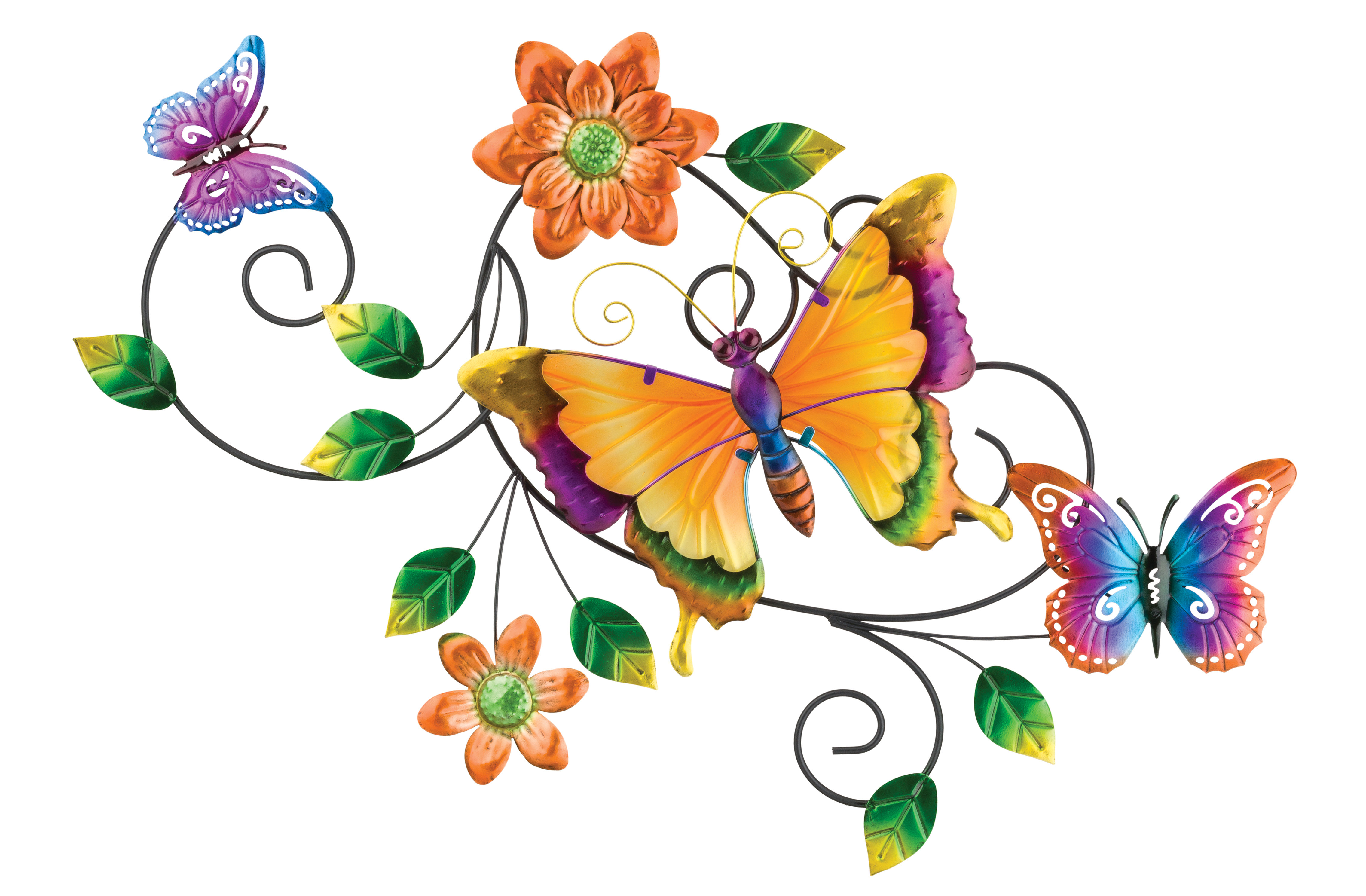 Monarch Butterfly Steel Wall Art Decor By Next Innovations-Indoor