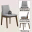 Chaise d'appoint en tissu et finition Kaela