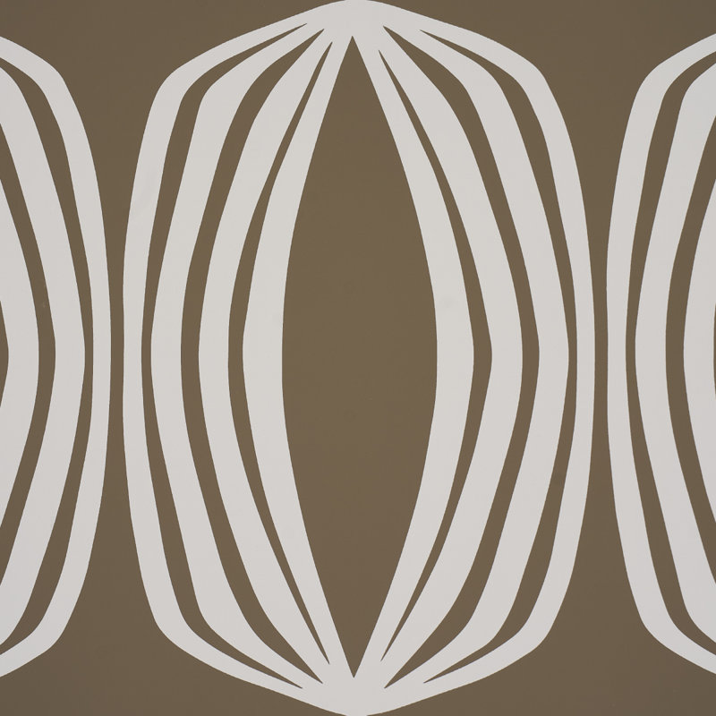 Geometric Non-Woven Wallpaper Roll, Peat