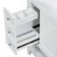 Meuble-lavabo 36 po avec lavabo, 1 armoire et 3 tiroirs, panneau de bois massif et panneau de fibres à densité moyenne, blanc-116234338