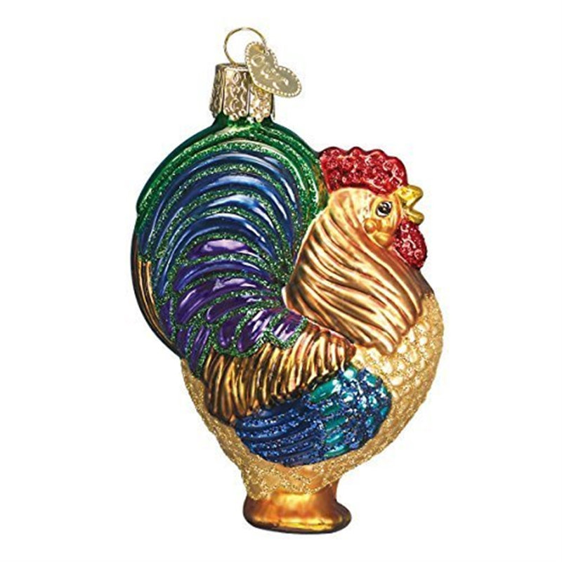 Ornement figurine suspendu coq