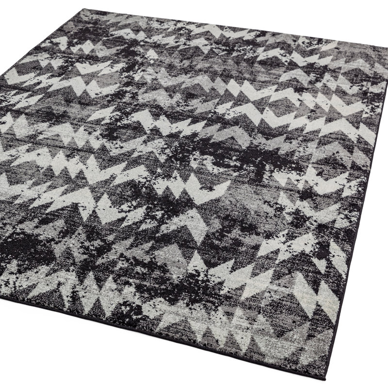 Higginsville Black Rug, Rectangle 200 x 290cm