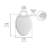 Transitional Elongated Toilet Seat Soft Close(White/Elongated Front)