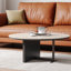 Table basse simple de style crème rétro
