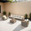 Ensemble de 8 meubles de patio pour l'extérieur, ensemble de conversation en osier pour terrasse-1075977089