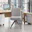 Chaise de bureau moderne Norrin sans roulettes ni accoudoirs convenant au bureau-1529687377