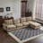 130 In. Oversize 5Piece L Shaped Modular Free Combination Sectional Velvet Sofa Couch With Ottoman For Living Room And Spacious Space, Nomad-1122049055-1122049054