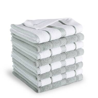 Gracie Oaks Terry Towels Plaid Ripple Dish Cloth
