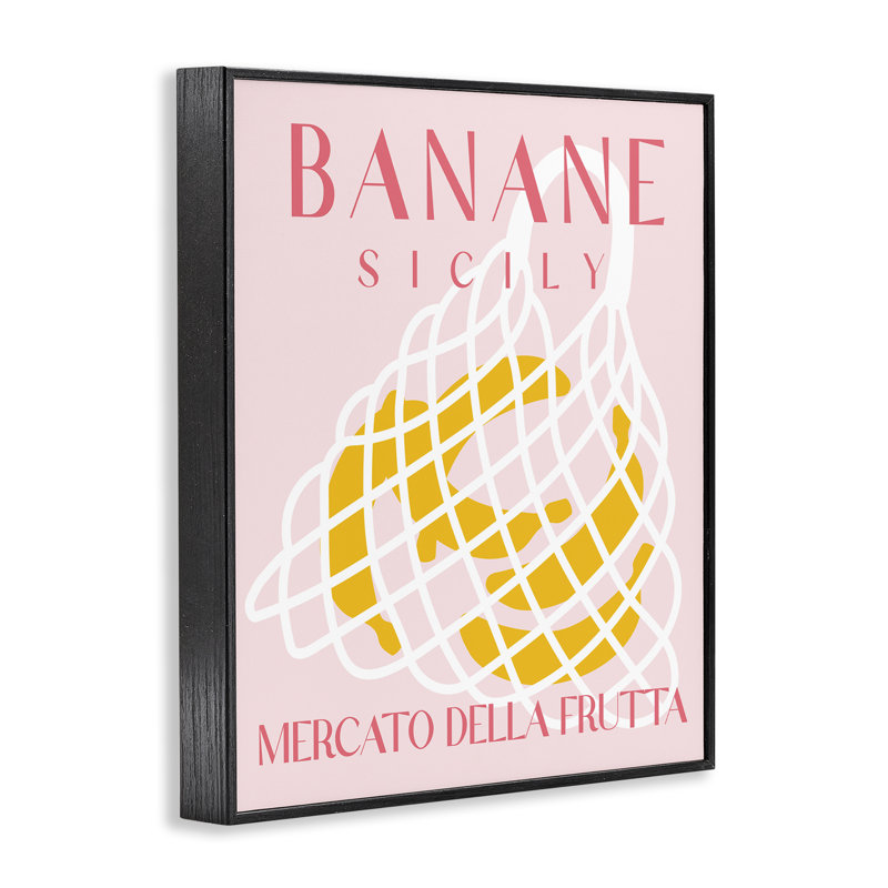 «Modern Banana Fruit Market», impression numérique sur toile par Daphne Polselli, H 14 po x l 11 po