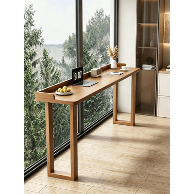 Table de bar haute avec plateau à bord surélevé