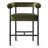 24" Modern Velvet Counter Stools, Upholstered Barrel Back Kitchen Island Counter Height Chairs With Powder Coated Metal Frame And Footrest-740198617