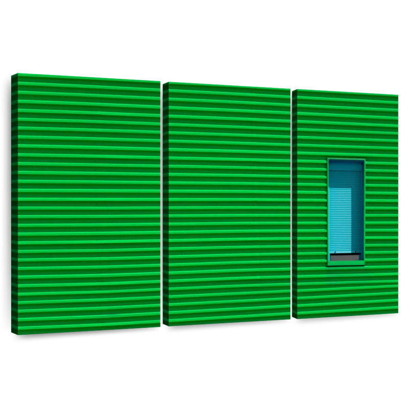 Immeuble vert vif, H 20 po x l 33 po