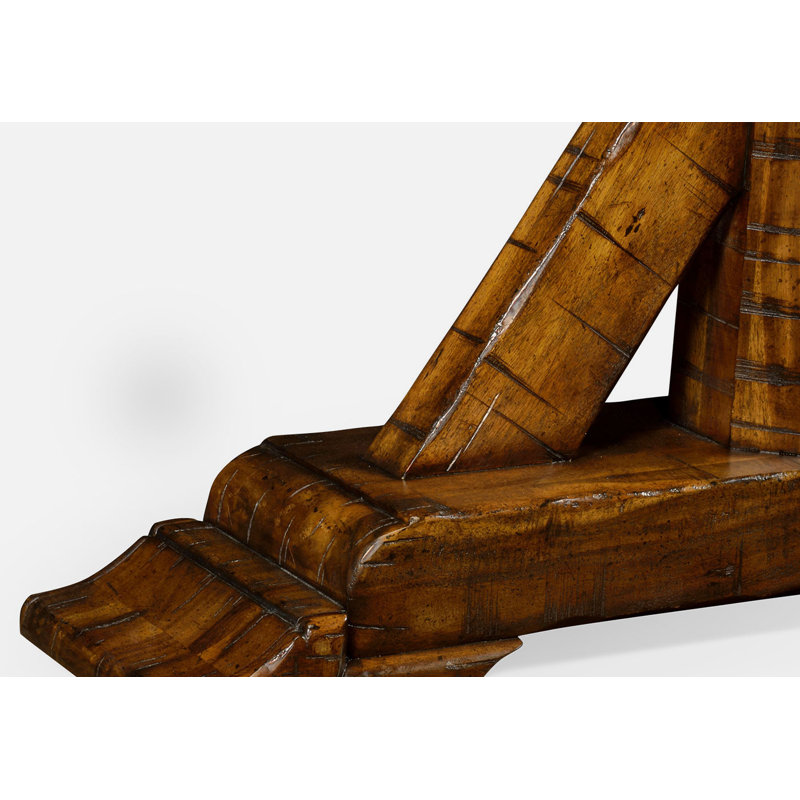 Casually Country 64 in. Solid Wood Console Table, Walnut