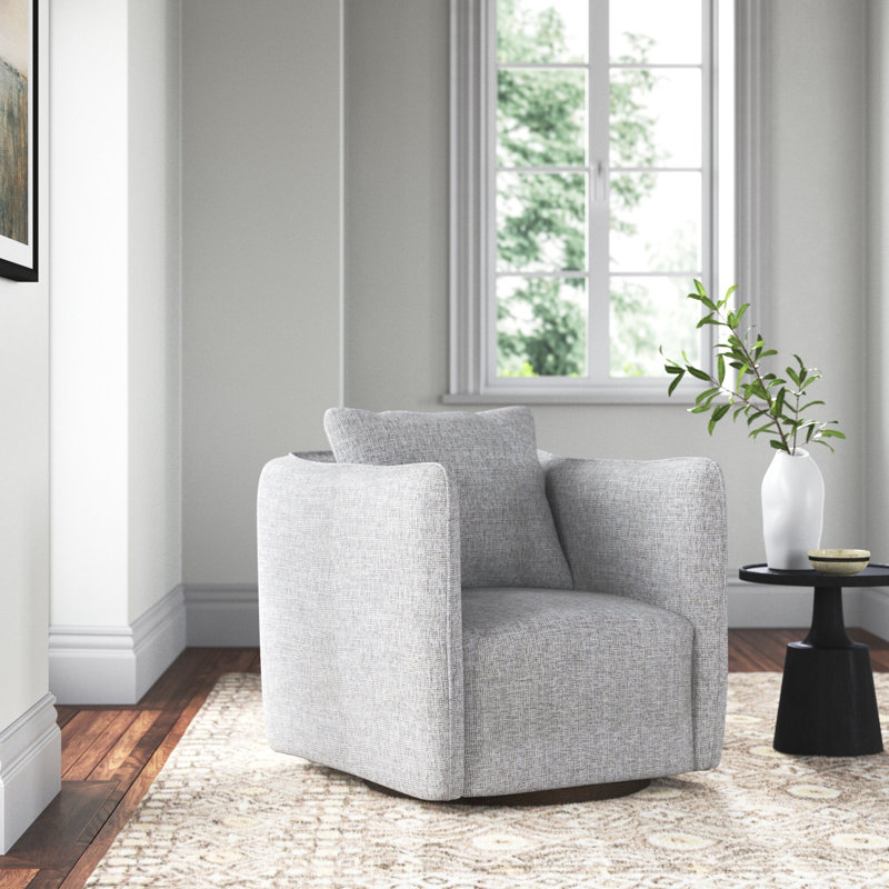 Winslow Upholstered Swivel Armchair