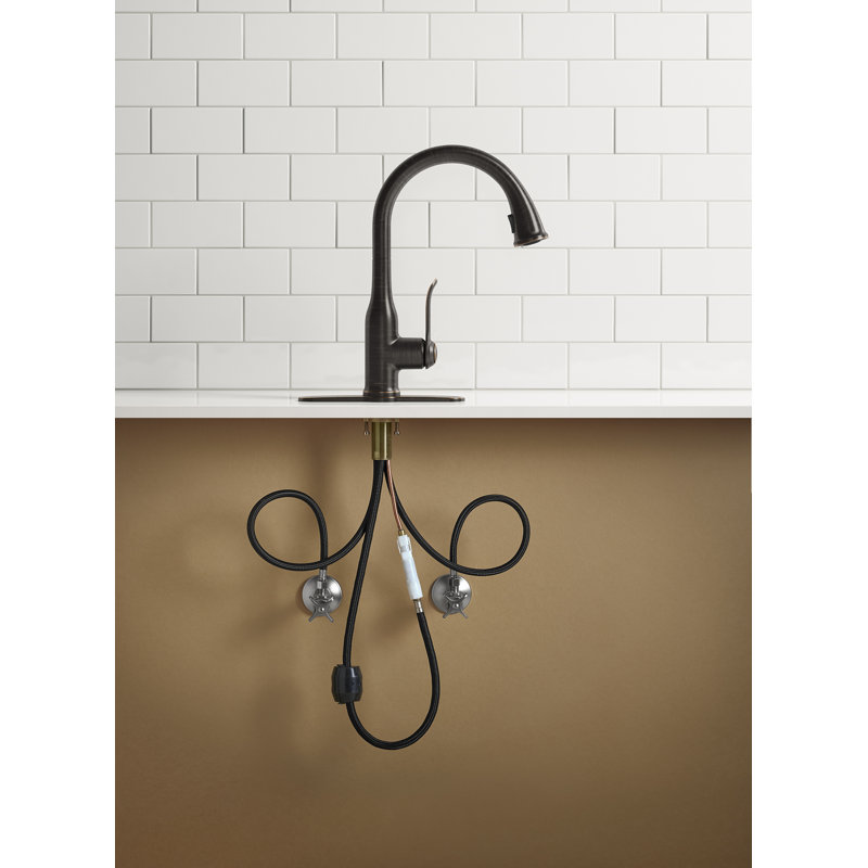 Motif Pull-Down Kitchen Faucet with Soap/Lotion Dispenser, Oil Rubbed Bronze