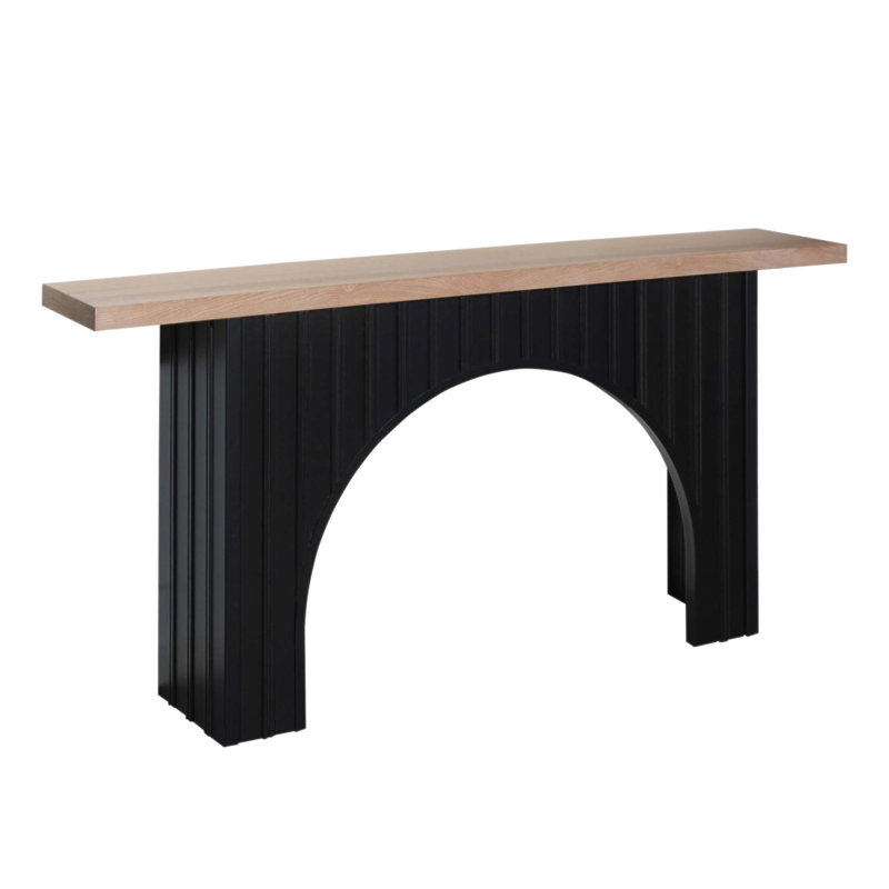 Console Table with Black Arch Base