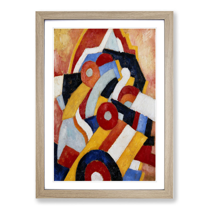 Abstraction Vol.1 by Marsden Hartley - Framed Print, Oak, 36cm H x 27cm W x 2cm D