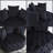 A&A Furniture Black Velvet Accent Chair - Elegant Barrel Design for Comfortable Living Room Luxury-25942720
