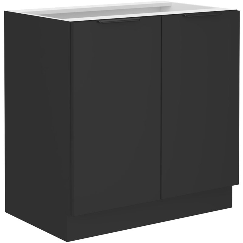Navena 210cm Kitchen Pantry, Beige/Black