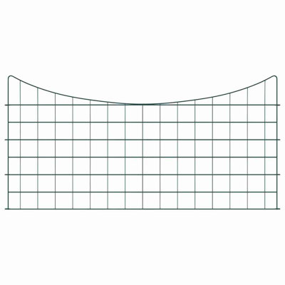 50 cm H x 100 cm W Steel Border Fencing with 5 Panel(s) Included Panel(s) Included