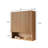 TOBI 26" Natural Woodgrain Striped Wall-Mounted Bathroom Cabinet, Over-Toilet Storage with Doors & Shelves-1034089670