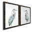 Blue Heron I - ensemble de 2 reproductions d'art sur toile encadrées-595298012-595298011
