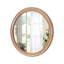 Miroir mural rond avec cadre en bois-2100980977