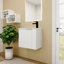 Meuble-lavabo avec lavabo 22 po pour petite salle de bain, meuble-lavabo flottant avec porte à fermeture en douceur, petit meuble-lavabo avec lavabo-1488037960