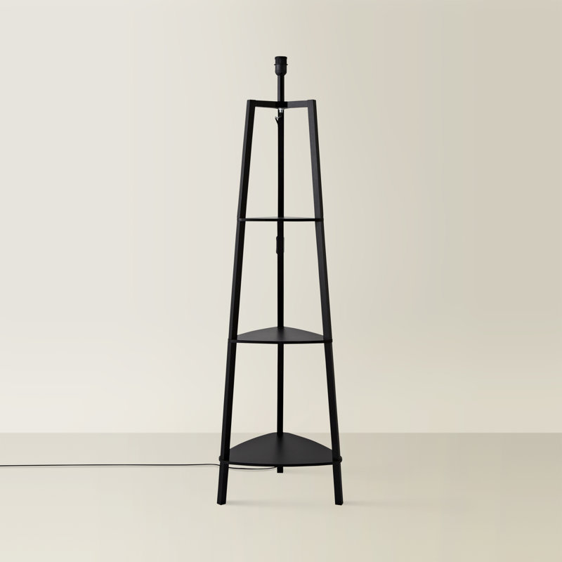 Aidrianna 138cm Tripod Floor Lamp, Matte Black
