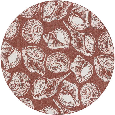 Tapis contemporain rouille et ivoire Ayton