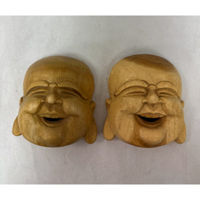 Hand Carved Laughing Buddha 6 Cm
