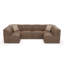 Canapé modulaire extérieur en ultraleather 124 po Praia