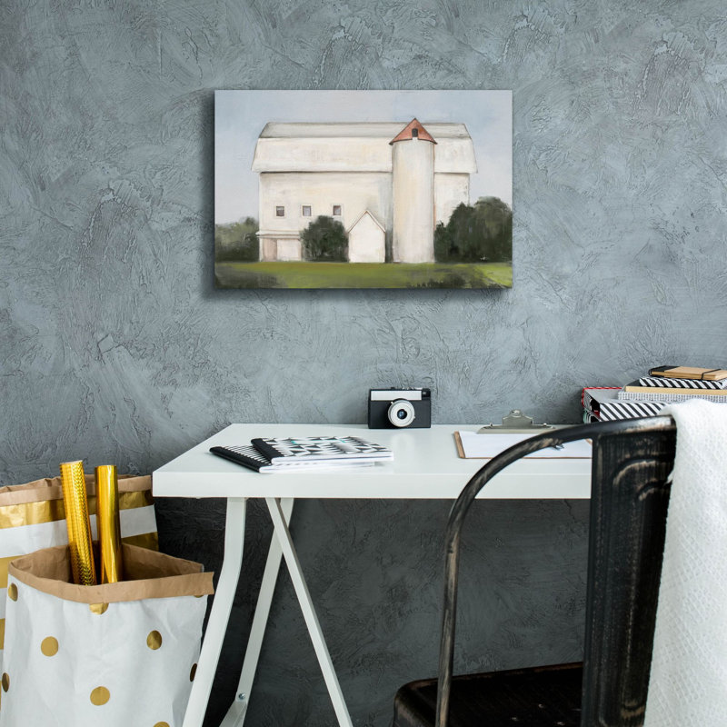 "Gracie Oaks" On The Farm Light "par Julia Purinton, art mural sur toile, H 12 po x l 18 po x P 0,75 po