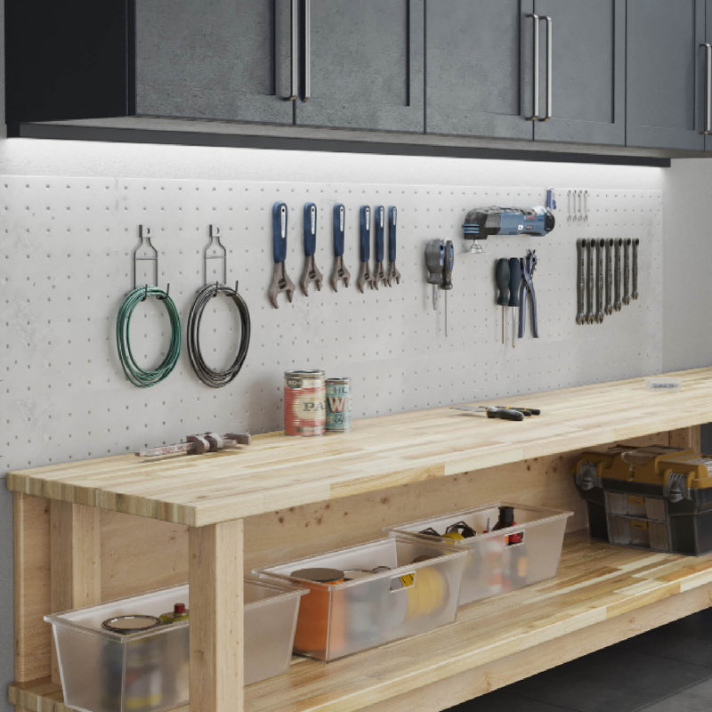 Comptoir en bois d'acacia brut de 4 pi / 50 po Ebern Designs