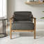 Chaise d'appoint rembourrée en bois massif Rayn-2067350304