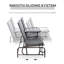 Banc oscillant avec table centrale Outsunny
