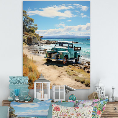 Camionnette bleue Aliquippa Coastal Retreat II - impression