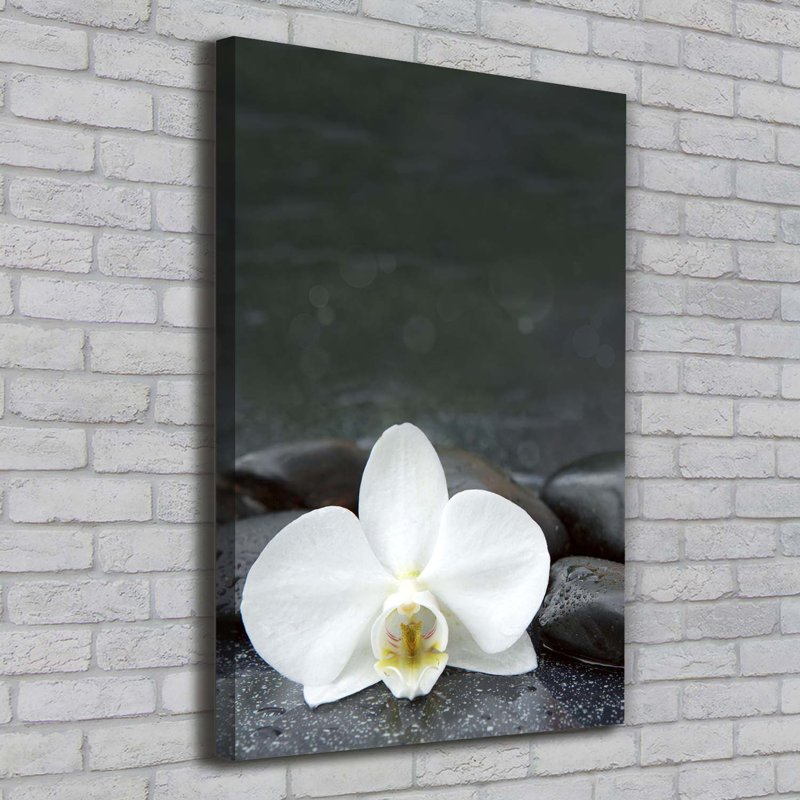 Orchid Stones - Wrapped Canvas Print