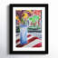 Montpellier Blue Vase And Window Box Framed On Paper by Montpellier Print-1582514927-1582514926