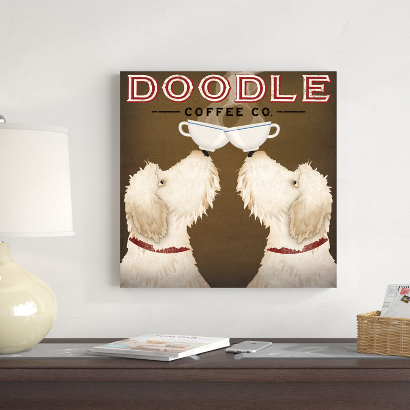 Doodle Coffee Double V, H 20 po x l 20 po