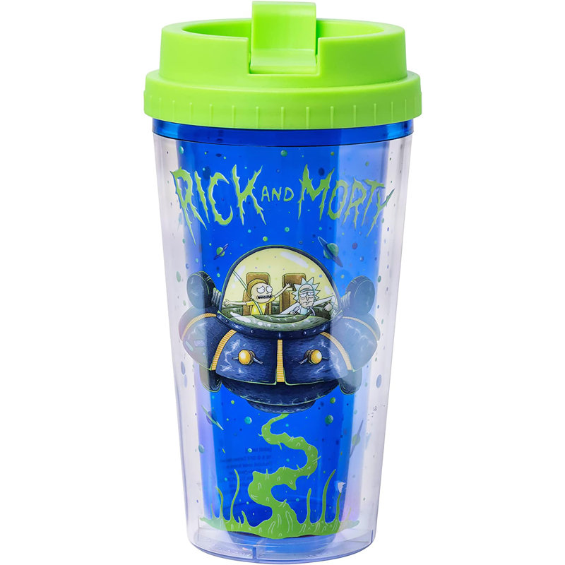 Silver Buffalo 16oz. Double Wall Insulated Travel Mug