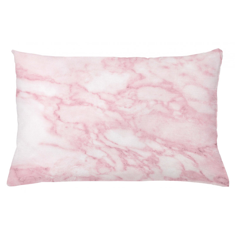 Housse de coussin lombaire abstrait intérieur/extérieur marbre, 16 po x 26 po