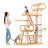 76.7 H  Large Solid Wood Cat Tree Multi-Level Tall Cat Tower Cat Tree for Indoor Cats Large Adult