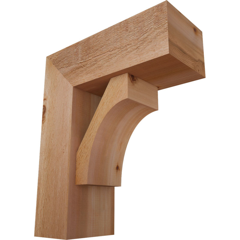 Support Westlake Block avec support décalé, 24 x 20, Cèdre rouge occidental de l 8 po (scié brut)