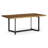 Sandsmere Acacia Solid Wood Top Metal Base Dining Table