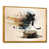 Toile avec cadre flottant or